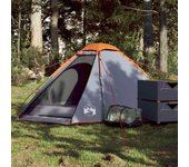 Tienda de campaña iglú para 2 personas impermeable gris naranja v8018 unico / gris