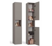 Luana - mueble de baño con 2 puertas - 31x30x174 cm - columna de almacenaje para baño