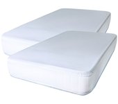 Pack 2 protectores de colchón cuna 70x140cm 100% algodón fusionhome
