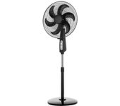 Ventilador de pie granizo negro 3 vel.85w 6aspas orientable regx50x43 cm