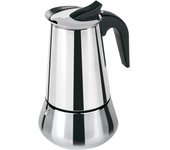 Cafetera arábica de acero inoxidable, 9 tazas, especial inducción, válida para todo tipo de fuegos, interior antióxido y asa resistente, apta para
