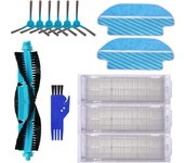 Kit de accesorios de repuesto para el robot aspirador cecotec conga 3490 (13 piezas): cepillos laterales filtros epa