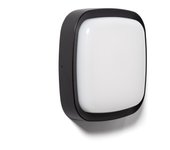 Ledkia aplique de pared exterior led 12w iluminación cuadrado negro beilen negro