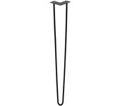 4 patas de horquilla de 61 cm con 2 estribos para mesa, patas de horquilla para bricolaje, patas en forma de u reemplazables