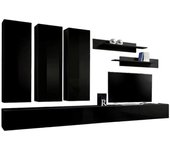 Mueble para tv fly e1 diseño, color negro brillante. mueble colgante moderno y de moda para tu salón.
