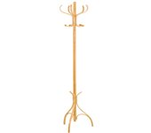 Perchero pie madera lac miel 45x45x182h cm