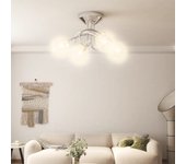 Vidaxl lámpara de techo con pantallas de alambre 4 bombillas led g9