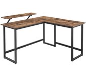 Mesa de esquina de escritorio en forma de l con soporte para monitor para estudiar, jugar, trabajar, ahor 12_0000327