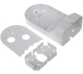 Hikvision ds-1294zj-pt wall mount bracket for mini dome camera ptz white plastic and steel