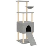 Torre de muebles para gatos, juguete para trepar, rascador, plataforma para trepar con postes rascadores 02_0022574