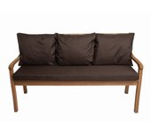 Cojín de banco 170x50/3x50x56cm, cojín de exterior, cojines para columpio de jardín de 3 plazas marrón, cojín de asiento, cojín de respaldo