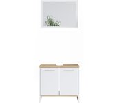 Vicco conjunto de muebles de baño elvio, blanco, 2 piezas