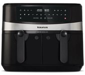 Freidora sin aceite taurus 973980000 af2600d 9l (4,5l+4,5l) doble cubeta 2600w