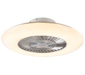 Ventilador de techo sin aspas pequeno plateado con efecto estrella 59cm incl. led regulable con mando a distancia - clima - para el salón