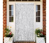 Vidaxl cortina mosquitera de chenilla gris claro y oscuro 90x220 cm