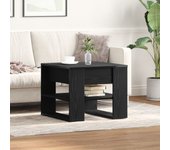 Mesa de café de roble negro vidaxl 55.5x55x45 cm hecha de madera elaborada