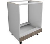Unidad de horno haaus karo, roble dark sonoma/blanco, 60 x 50 x 80 cm