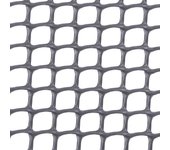 Malla plastico eco 10x10mm. gris cuadranet r/25m.