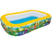 Piscina hinchable autoportante infantil bestway 262x175x51 cm diseño mickey and the roadster racers family rápida instalación