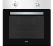 Horno estático cata ses 7004 x ancho 60 cm capacidad 65l bandeja 4+1 funciones fácil limpieza 2 cristales puerta cristal iluminación color negro