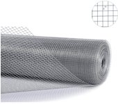Malla electrosoldada galvanizada 13x13 mm (1x10m) para cercados, granjas, animales
