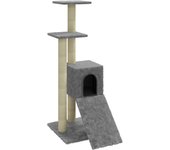 Torre de muebles para gatos, juguete para trepar, rascador, plataforma para trepar con postes rascadores 02_0022627
