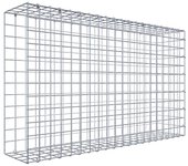 Gabión para montar con dimensiones 100 cm x 60 cm x 20 cm (l x a x p), malla 5 x 5 cm, anillo en c,. atenc.: falta una reja - diámetro del cable ...