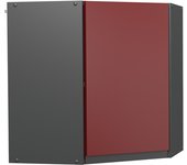 Vicco armario colgante de esquina r-line, rojo, 57 cm forma de j