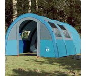 Tienda de campaña túnel para 4 personas impermeable azul v8698 unico / azul