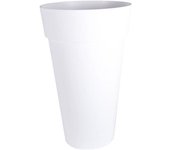 Pot de fleur rond toscane ø 48 x h.80 cm - blanc - eda