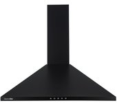 Campana extractora piramidal universal blue everest 7060b 70w 350m³/h 3 velocidades b negro 60 cm