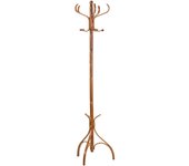 Perchero pie madera lac avellana 45x45x182h cm