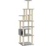 Torre de muebles para gatos, juguete para trepar, rascador, plataforma para trepar con postes rascadores 02_0022596