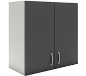 Mueble alto haaus karo, 2 puertas, antracita/blanco, 60 x 30 x 60 cm