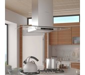 Vidaxl campana extractora para cocina isla con pantalla lcd