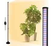 Lámpara de cultivo interior 122cm con 3 modos espectrales, temporizador inteligente, luz solar artificial para invernaderos domésticos