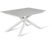 Pulse - mesa extensible (140/190 x 90 cm) en melamina blanca