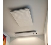 Ined heat blanco 1800 1800w radiador infrarrojo exterior de aluminio blanco sin emisión de luz elemento calefactor de aluminio.
