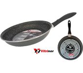 Sartén maculato k2 de acero ferroso con revestimiento cerámico, 18 cm, color negro