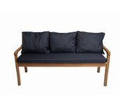 Cojines para banco 150x60x7/3x50x56cm, cojines para banco de jardín azul oscuro, cojines para banco de interior, cojines de 3 plazas para columpio
