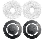 Soporte para mopa con paño de limpieza para ecovacs deebot x1 omni/turbo - 2 soportes + 2 paños