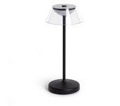 Ledkia lámpara de mesa led 3w portátil con batería usb recargable dipley negro