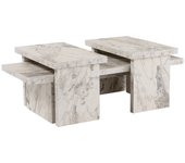 Mesa de café amarantha, mesa de centro baja, revistero para sofá, estante de la sala de estar, 110x45 h42 cm, mármol