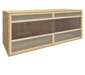 Vidaxl terrario de madera contrachapada 120x50x50 cm