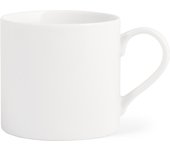 Taza de porcelana blanca cc 330. apto para lavavajillas y microondas.