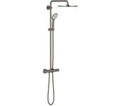 Grohe columna de ducha euphoria system 310 con termostato para montaje en pared, grafito duro cepillado (26075al0)