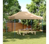Vidaxl tienda de fiesta plegable pop-up beige 440x292x315 cm