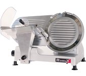 Romux® cortadora de fiambre con cuchilla de 250 ø mm | cortafiambres eléctrico profesional con espesor de corte regulable de 0 a 12 mm - 320 w