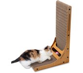 Rascador para gatos rascador en forma de l con juguetes para gatos