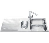 Fregadero de inox 100x50 cm